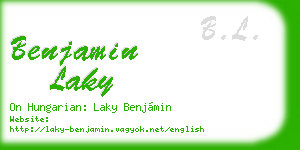 benjamin laky business card