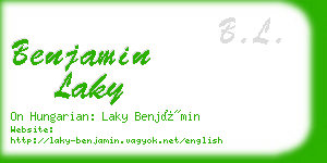 benjamin laky business card